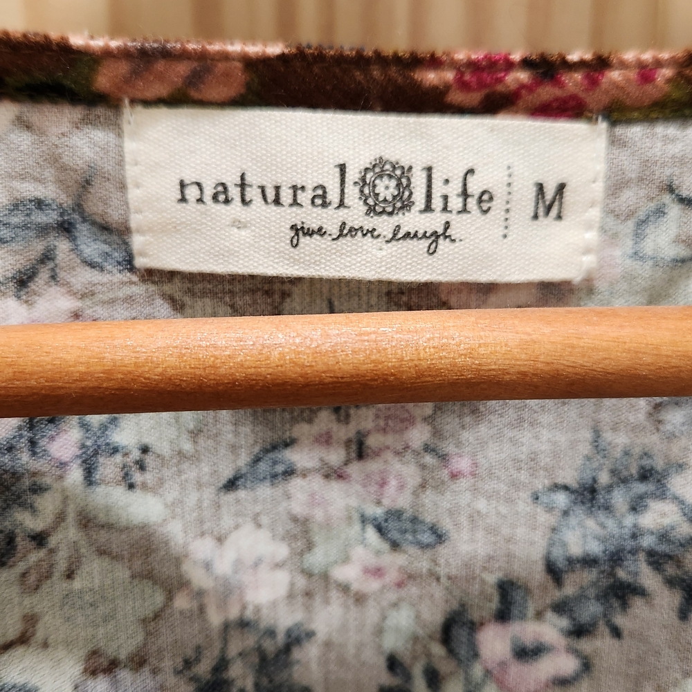 NATURAL LIFE Floral Brown Midi Dress - Picture 3 of 6